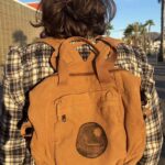 Terracota Backpack with Cartagena Linoprint