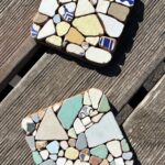 square sea tiles trivet