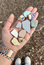 square sea tiles trivet