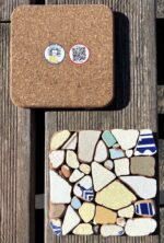 square sea tiles trivet