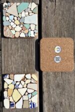 square sea tiles trivet