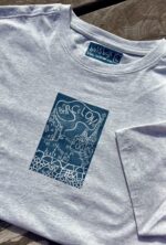 barcelona linocut print t shirt