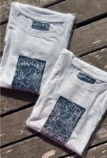 barcelona linocut print t shirt