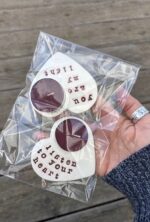 clay heart tealight holder