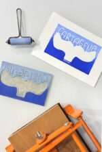 budva old town linocut print on paper (copy)