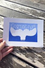 budva old town linocut print on paper (copy)