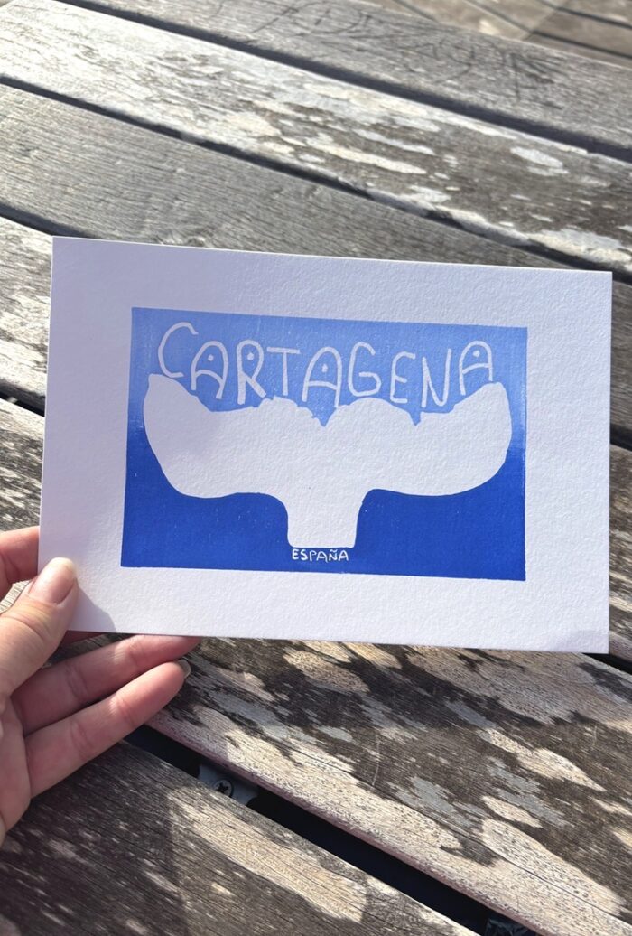 budva old town linocut print on paper (copy)