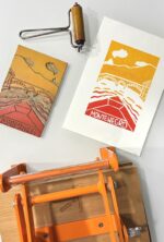 Montenegro — linocut print on paper