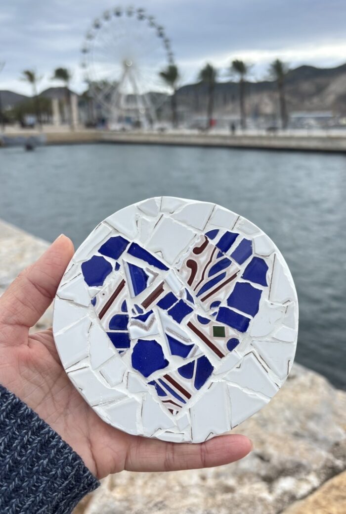 cartagena tile mosaic heart