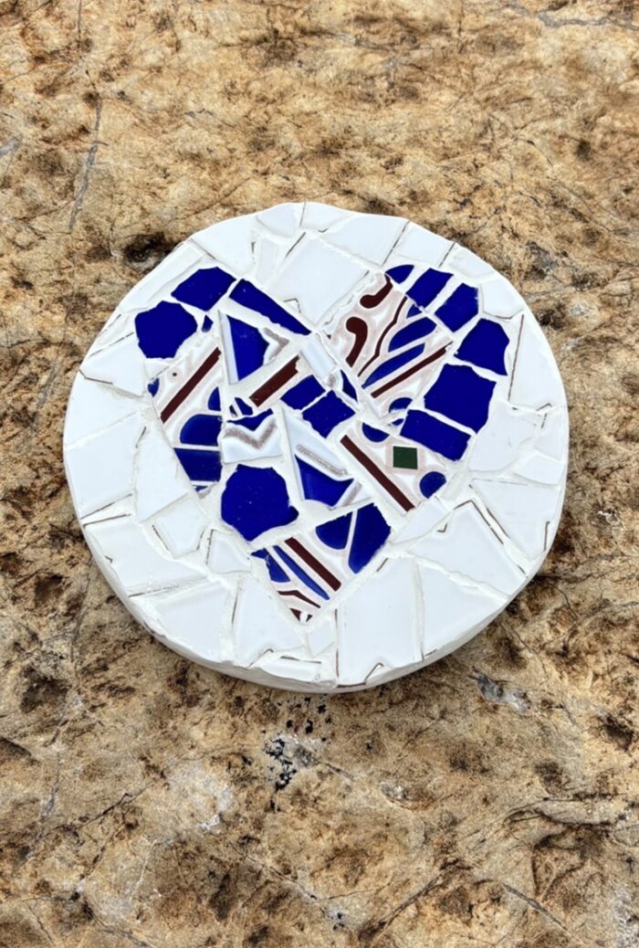 cartagena tile mosaic heart