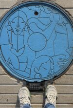 Cartagena Hidden Face — Manhole Drawstring Backpack - Image 5