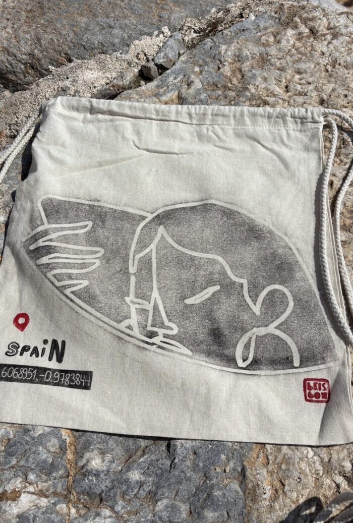 Cartagena Hidden Face — Manhole Drawstring Backpack - Image 2
