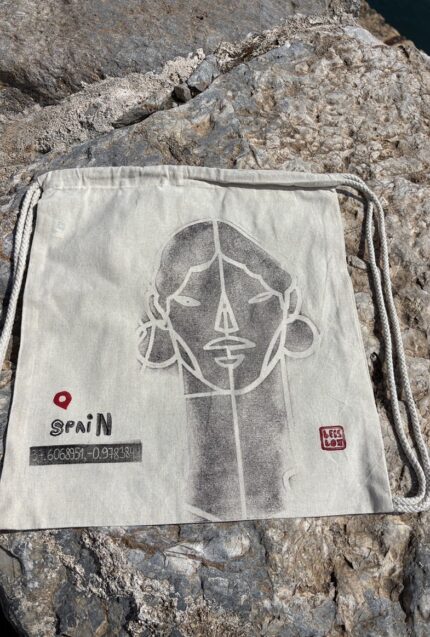 cartagena faces manhole drawstring backpack