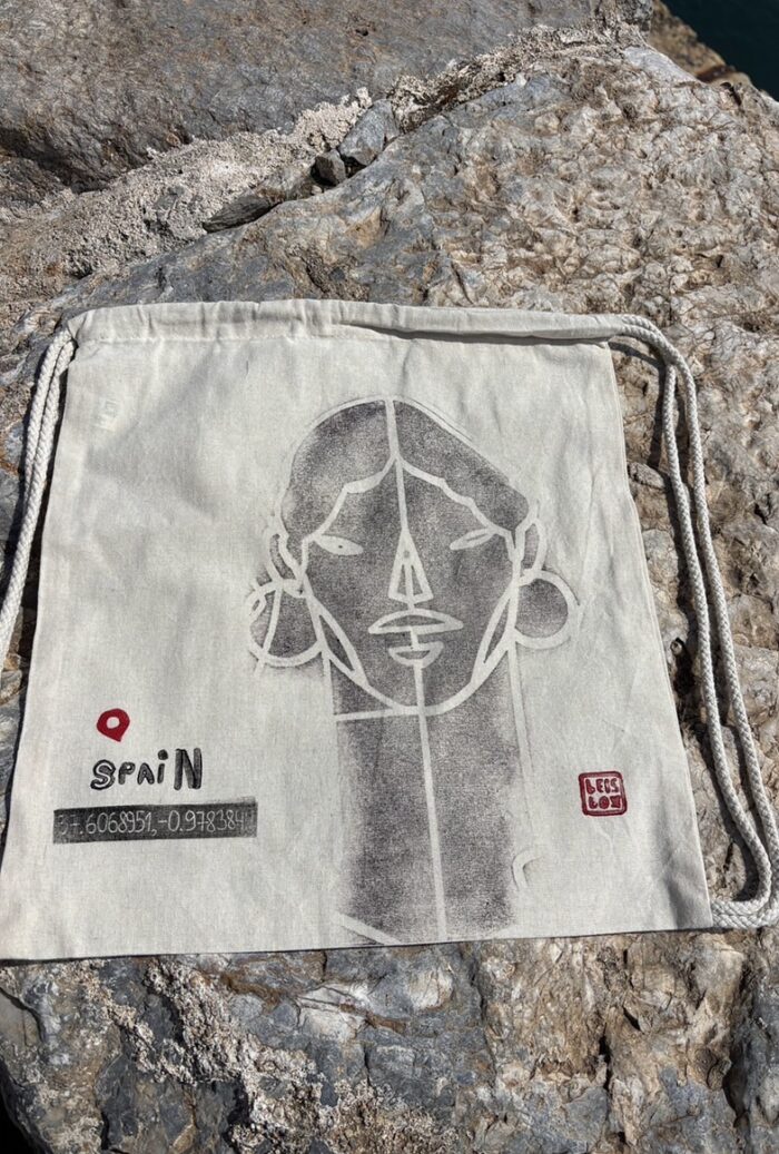 cartagena faces manhole drawstring backpack