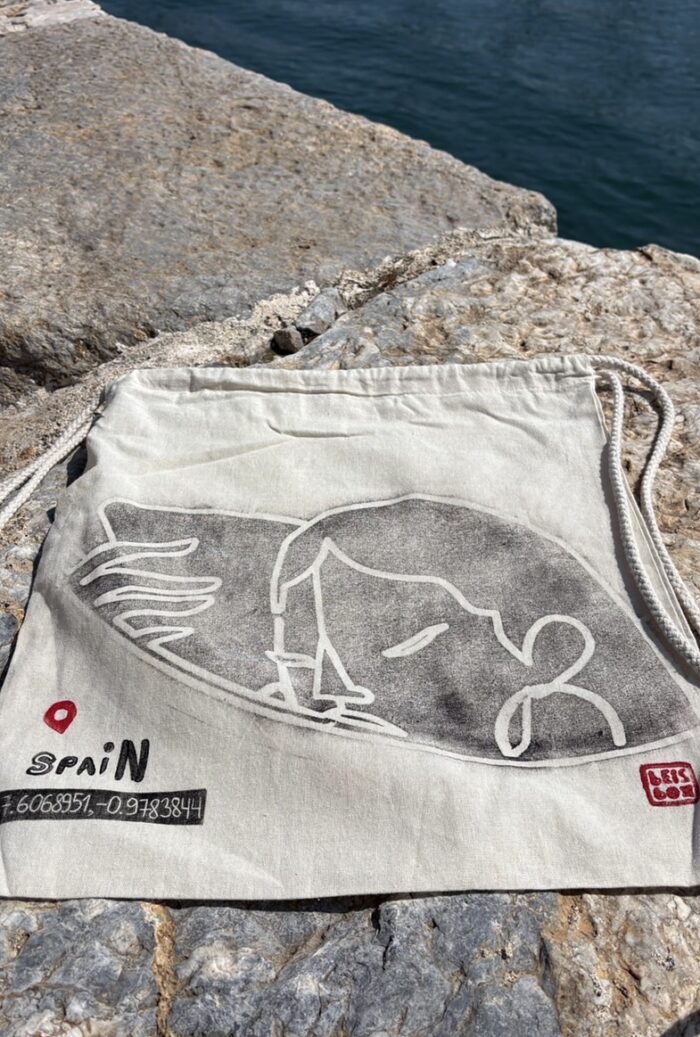 Cartagena Hidden Face — Manhole Drawstring Backpack - Image 4