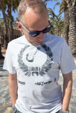 cartagena old anchor manhole print t shirt