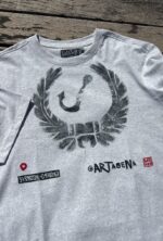 cartagena old anchor manhole print t shirt