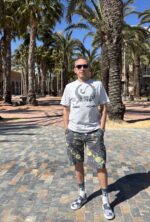 cartagena old anchor manhole print t shirt