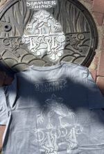 stranger things manhole cover print t shirt