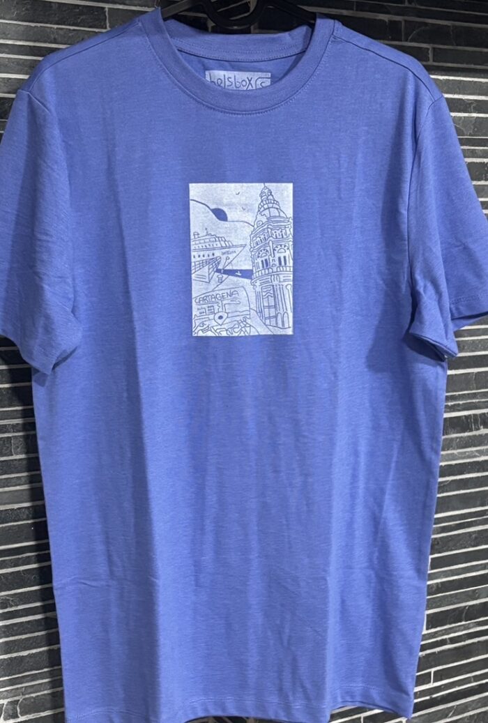 cartagena linocut print t shirt