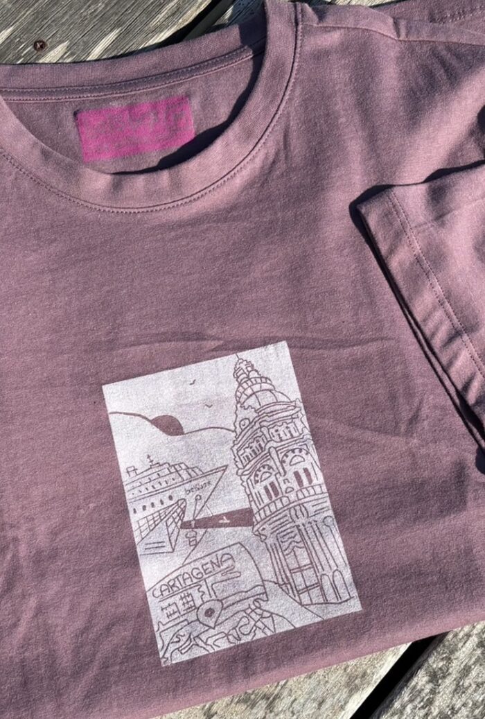 cartagena linocut print t shirt