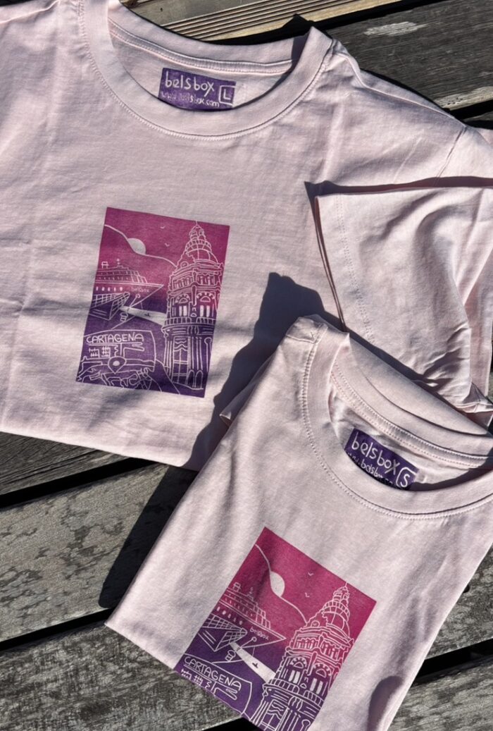 cartagena linocut print t shirt
