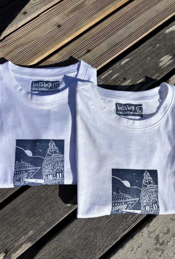 cartagena linocut print t shirt
