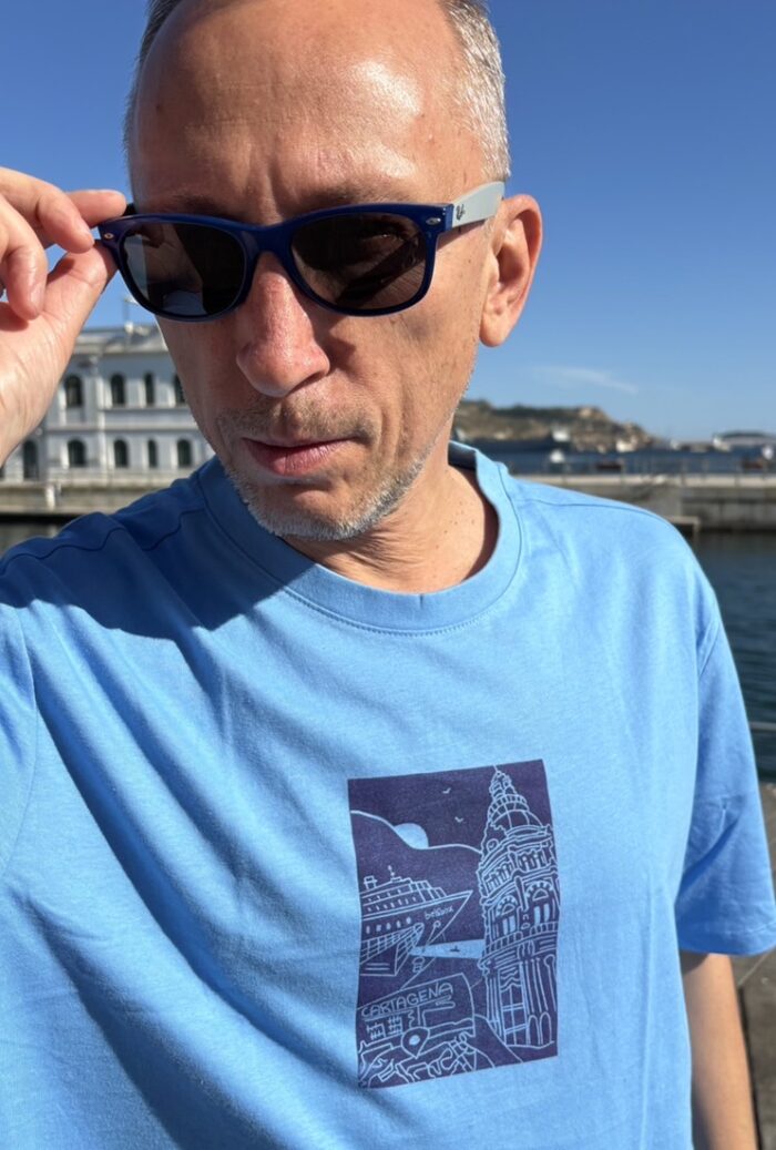 cartagena linocut print t shirt