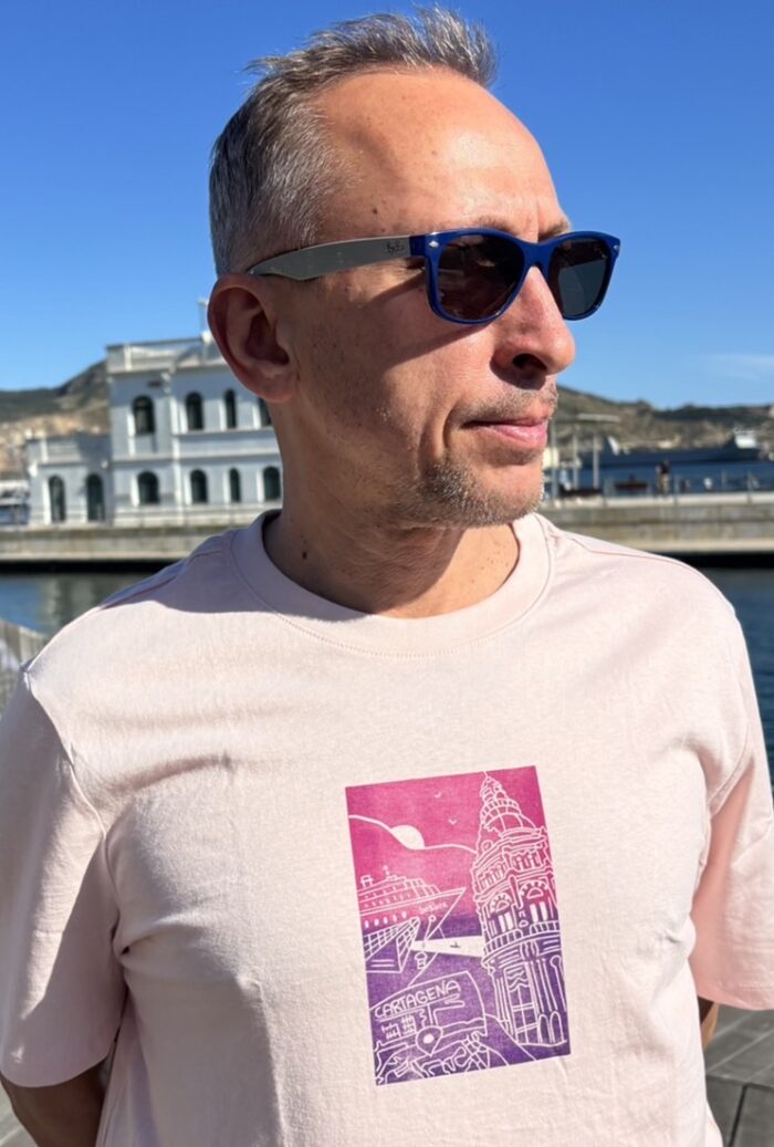 cartagena linocut print t shirt