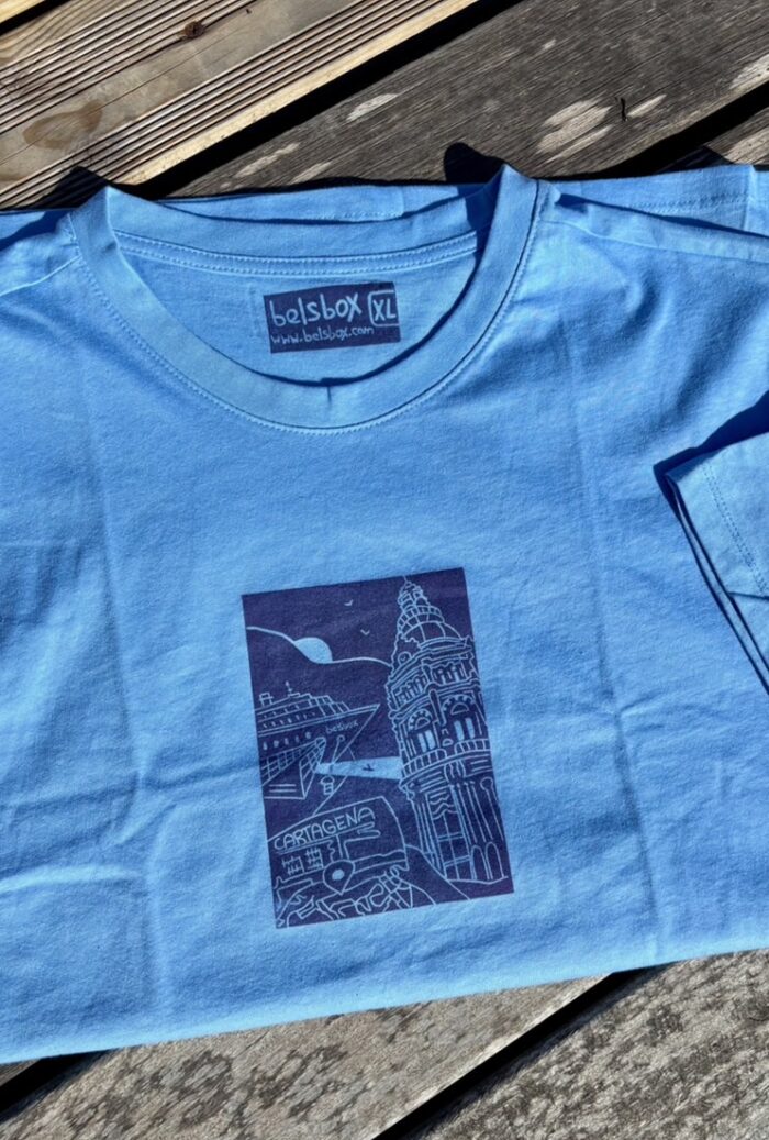 cartagena linocut print t shirt