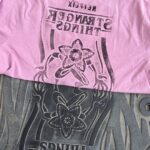 stranger things manhole cover print t shirt