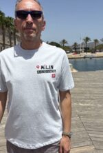 milan manhole cover print t shirt