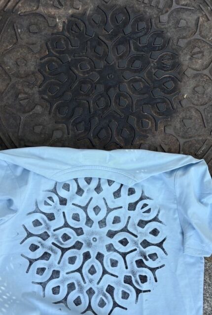 paris manhole cover print t shirt