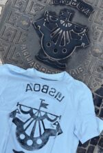 lisbon manhole cover print t shirt