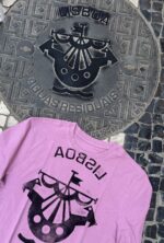 lisbon manhole cover print t shirt