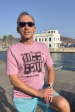barcelona manhole cover print t shirt