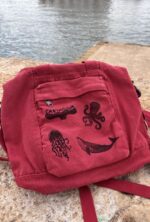 sea animal linoprints bag & backpack