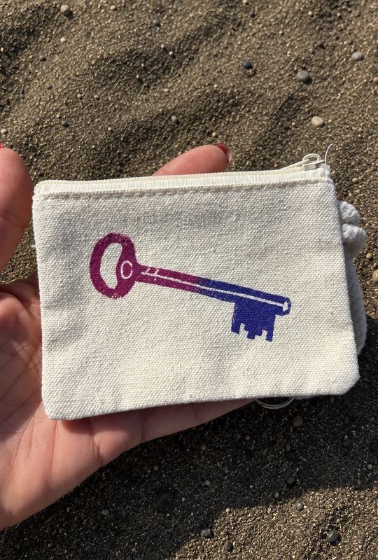 linoprint key bag
