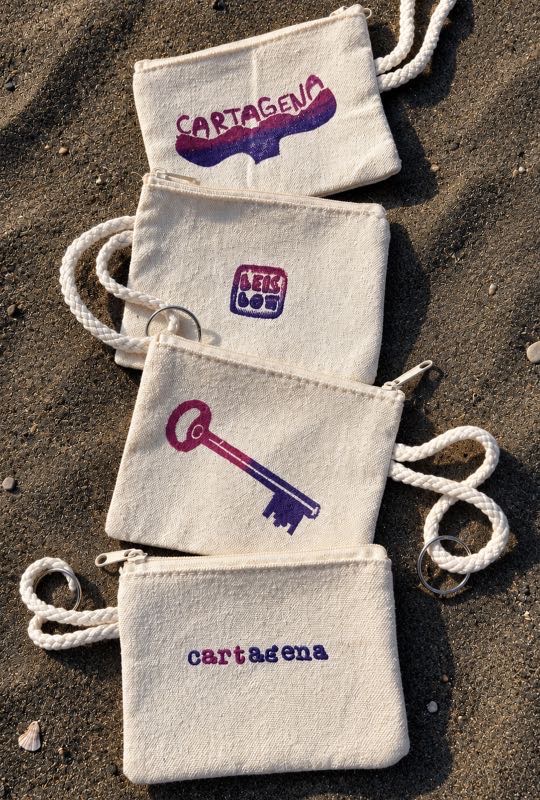linoprint key bag