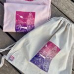 cartagena touristic center linocut set
