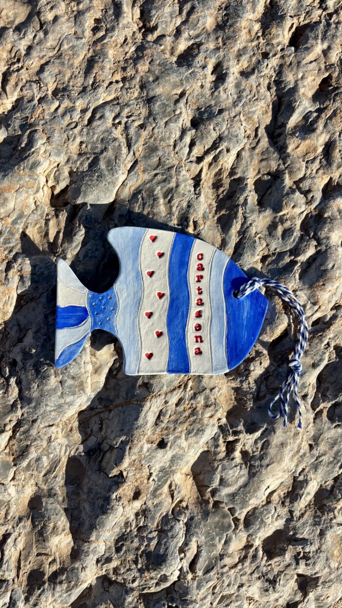 clay cartagena fish ornament