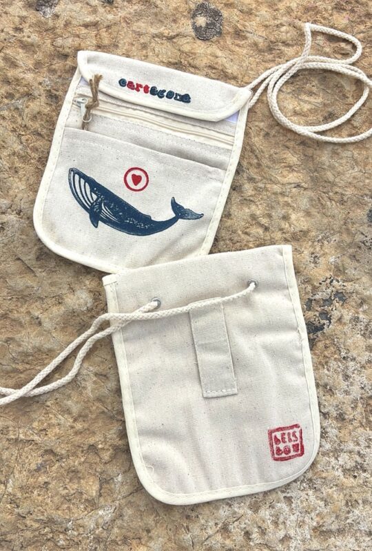 linoprint travel pouch