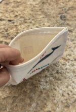 linoprint zipper pouch