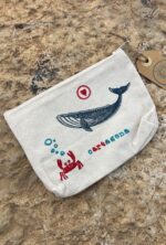linoprint zipper pouch