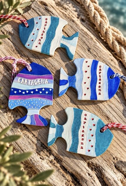 clay cartagena fish ornament