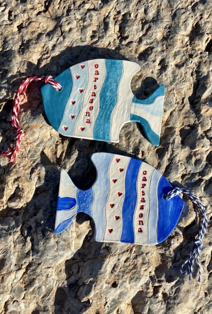 clay cartagena fish ornament