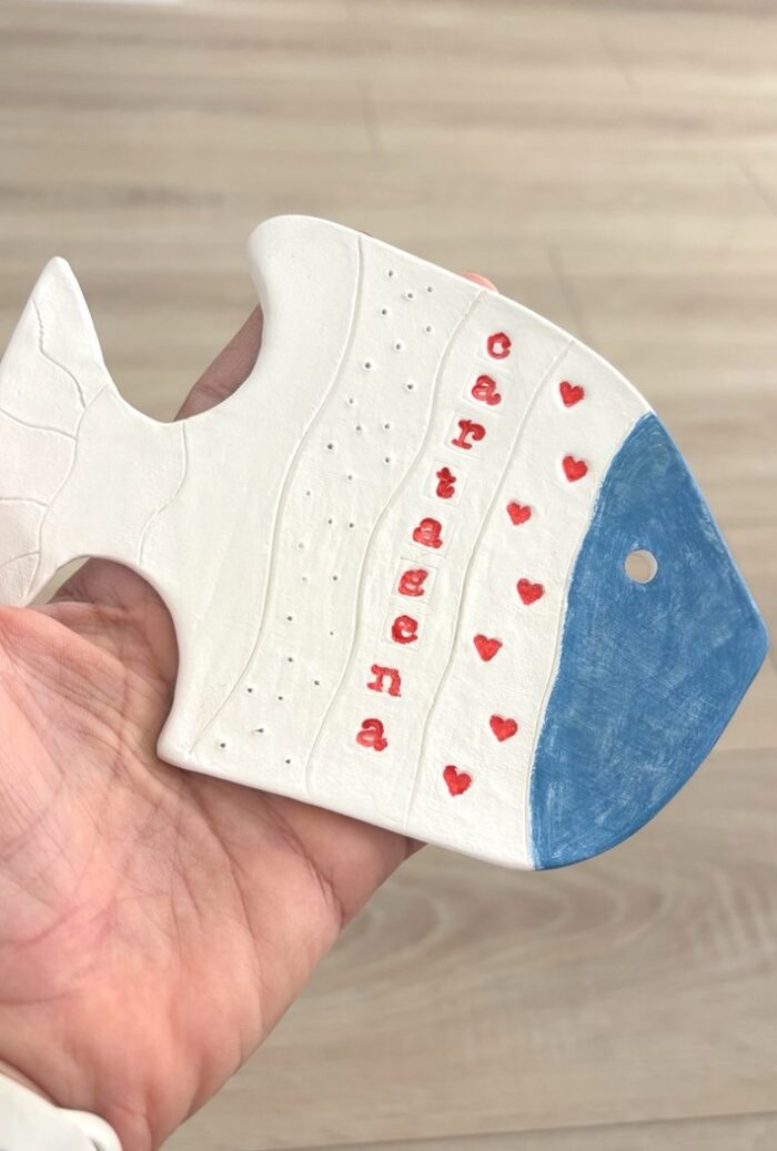 clay cartagena fish ornament
